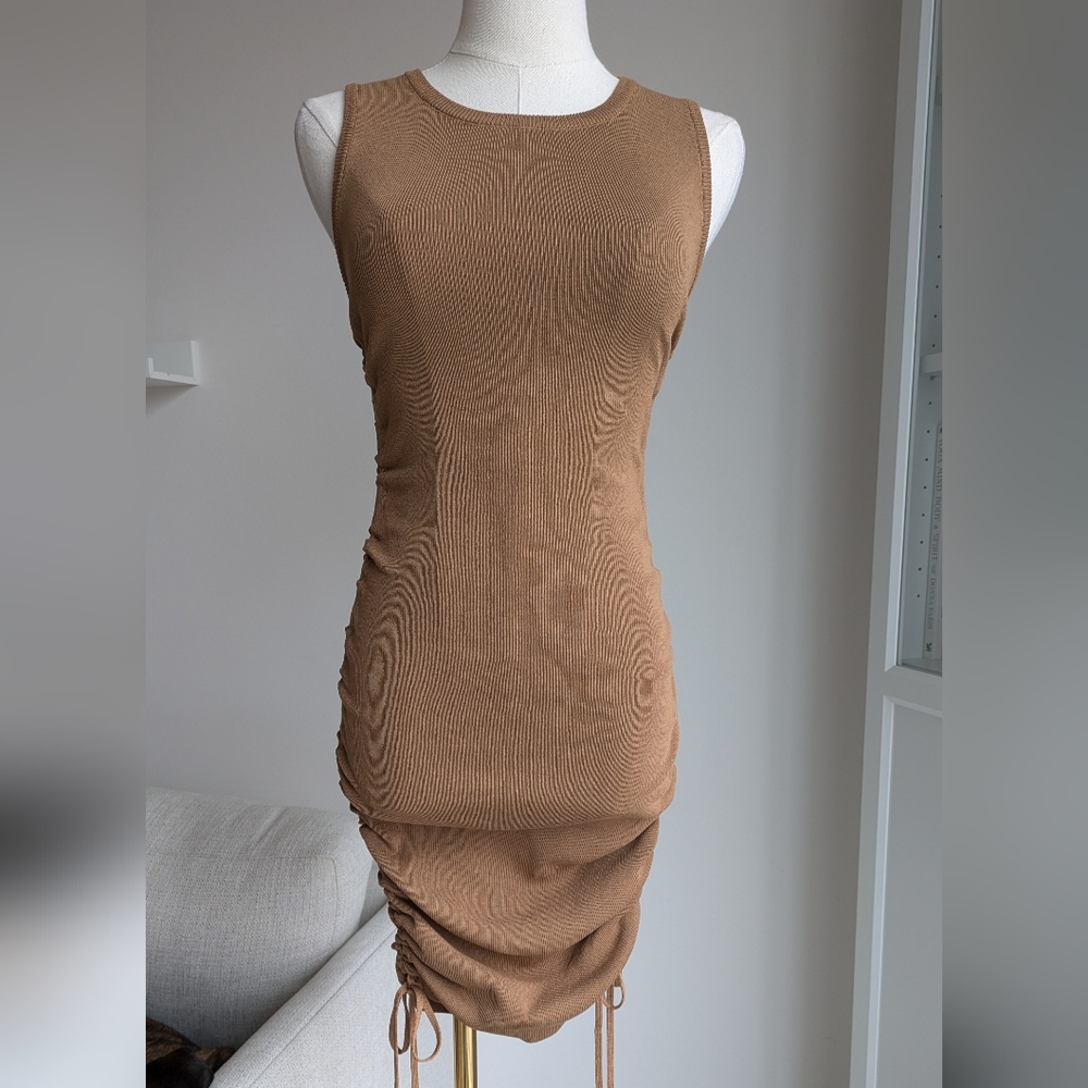 Lioness Military Minds Mini Dress Tan XS